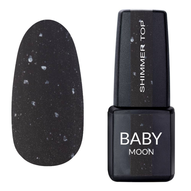 Матовий топ для гель лаку BABY Moon Shimmer Top №024, 6 мл - Фото 1 Матовий топ для гель лаку BABY Moon Shimmer Top №024, 6 мл - зображення 1