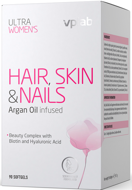 Мультивітаміни для жінок VPLab Ultra Women’S Hair, Skin & Nails 90 капсул (5060730361753) - зображення 1