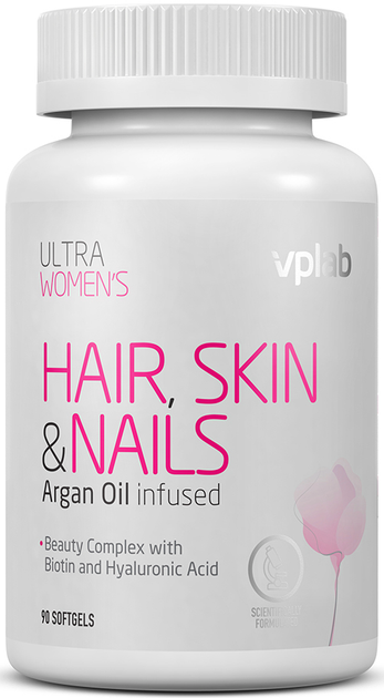 Multiwitaminy dla kobiet VPLab Ultra Women's Hair, Skin & Nails 90 kapsułek (5060730361753) - obraz 3