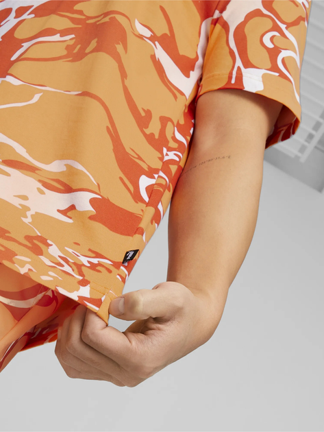 Koszulka męska z nadrukiem Puma Summer Splash Aop Tee 67709646 2XL Pomarańczowa (4065454655622) - obraz 5