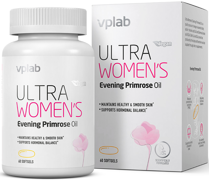 Multiwitaminy dla kobiet VPLab Ultra Women's Evening Primrose Oil 60 kapsułek (5060255359624) - obraz 2