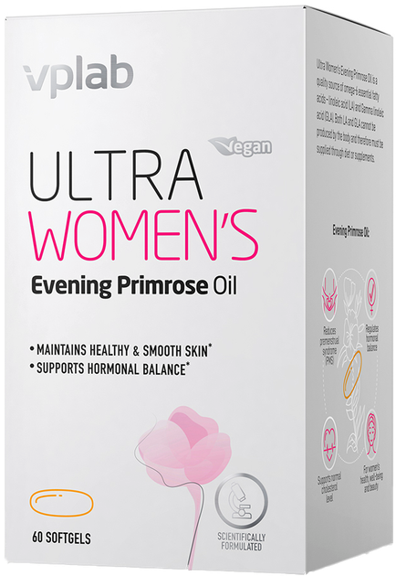 Multiwitaminy dla kobiet VPLab Ultra Women's Evening Primrose Oil 60 kapsułek (5060255359624) - obraz 1