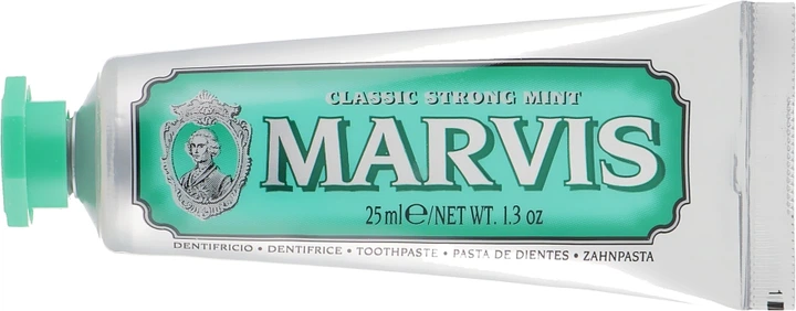 Зубна паста - Marvis Classic Strong Mint 25ml (272949-19746) - Фото 3 Зубна паста - Marvis Classic Strong Mint 25ml (272949-19746) - изображение 3