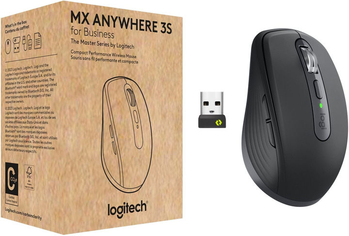 Миша Logitech MX Anywhere 3S for Business Wireless/Bluetooth Black (910-006958) - зображення 8