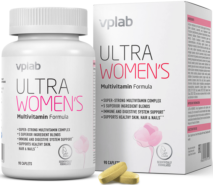 Мультивітаміни для жінок VPLab Ultra Women’S Multivitamin Formula 90 капсул (5060255351413) - зображення 3