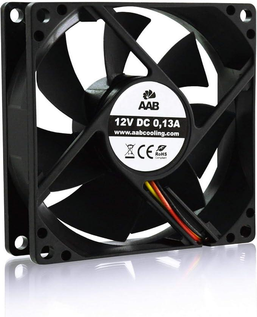Бесшумный вентилятор AAB Cooling Black Silent Fan 8, 80 мм 3 шт - изображение 4