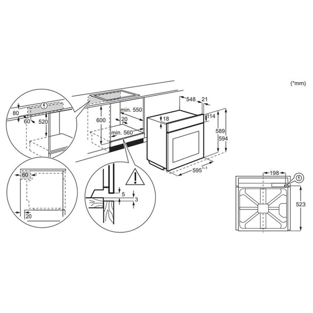 Духова шафа електрична Electrolux EOD5C70X - зображення 2