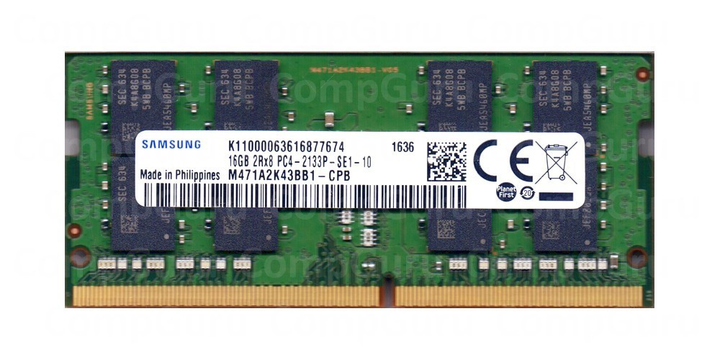 Оперативная память для ноутбука Samsung DDR4 16GB 2133MHz SO-DIMM 2Rx8 ...