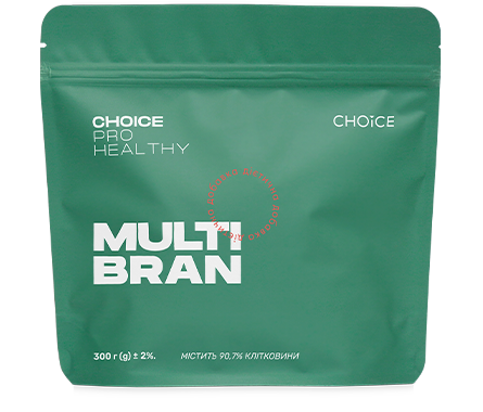 Дієтична добавка мікс клітковини, Multi bran сhoice 300г 30 порцій - Фото 1 Дієтична добавка мікс клітковини, Multi bran сhoice 300г 30 порцій - зображення 1
