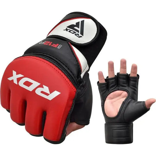 Рукавиці для ММА RDX F12 Model GGRF Red M - изображение 6