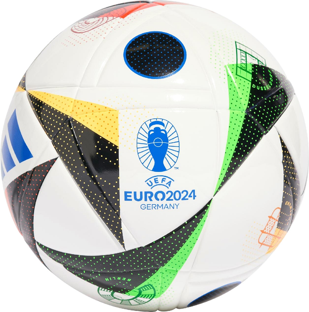 Футбольний м'яч Adidas Teamwear Euro24 Fussballliebe League J290 IN9370 розмір №4 (4067886881792) - зображення 2