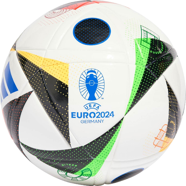 Футбольний м'яч Adidas Teamwear Euro24 Fussballliebe League J350 IN9376 розмір №5 (4067886881822) - зображення 2