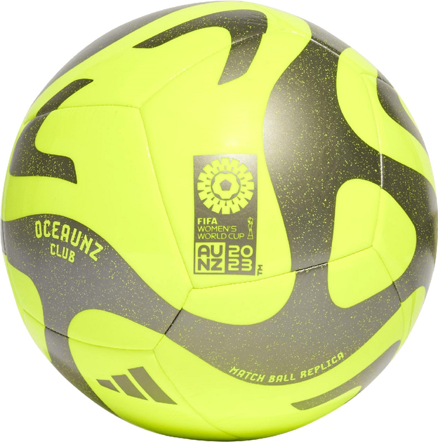 Piłka nożna Adidas Teamwear Oceaunz Club Ball HZ6932 rozmiar №5 Żółto-szara (4065432819527) - obraz 2