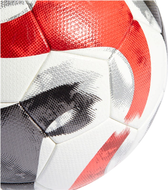 Футбольний м'яч Adidas Teamwear Tiro Pro HT2428 розмір №5 Біло-сіро-червоний (4065432989022) - зображення 4