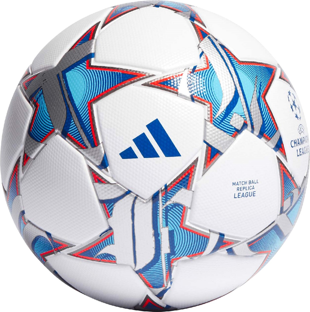 Футбольний м'яч Adidas Teamwear UCL League 23/24 Group Stage IA0954 розмір №4 Біло-синій (4066759376977) - зображення 1