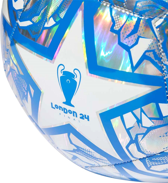 Футбольний м'яч Adidas Teamwear UCL Training IN9326 розмір №3 Біло-сріблястий (4067886889408) - зображення 3