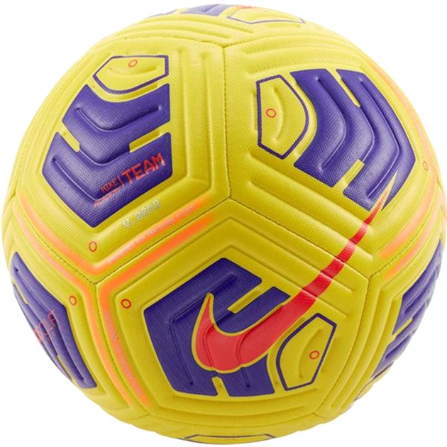 Футбольний м'яч Nike Team Academy CU8047 720 розмір №5 Yellow-purple (0194500856851) - зображення 1