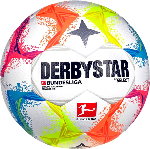 Piłka nożna Select Derbystar Brillant APS FIFA Quality Pro 2022 17589 rozmiar №5 Kolorowa (4030793122586) - obraz 1