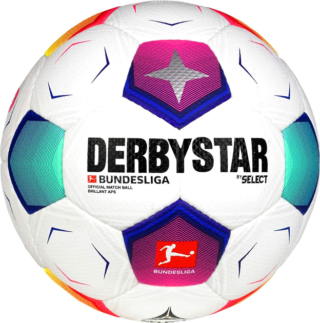 Piłka nożna Select Derbystar Brillant APS FIFA Quality Pro v23 1016096 rozmiar №5 Kolorowa (4030793137641) - obraz 1