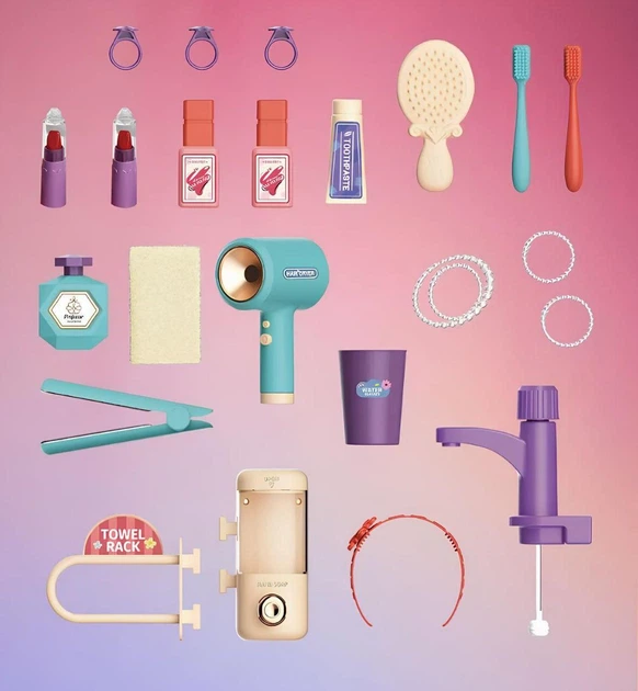 Детский туалетный интерактивный столик 008-959 Трюмо с подсветкой