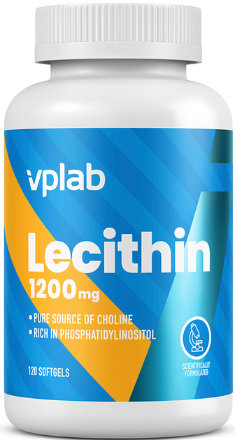 Харчова добавка VPLab Lecithin 1200 мг 120 капсул (5060730361029) - зображення 1