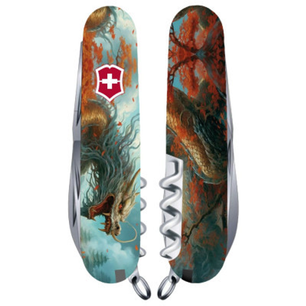 Ніж Victorinox Huntsman Zodiac 91 мм Бойовий дракон (1.3713.7_Z3230p) - зображення 1