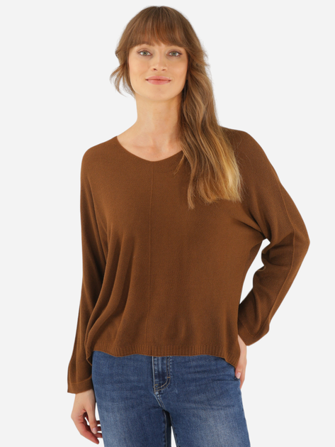 Джемпер жіночий Unisono 29-2055 Caff3072 One Size Коричневий (5906140595558) - зображення 3