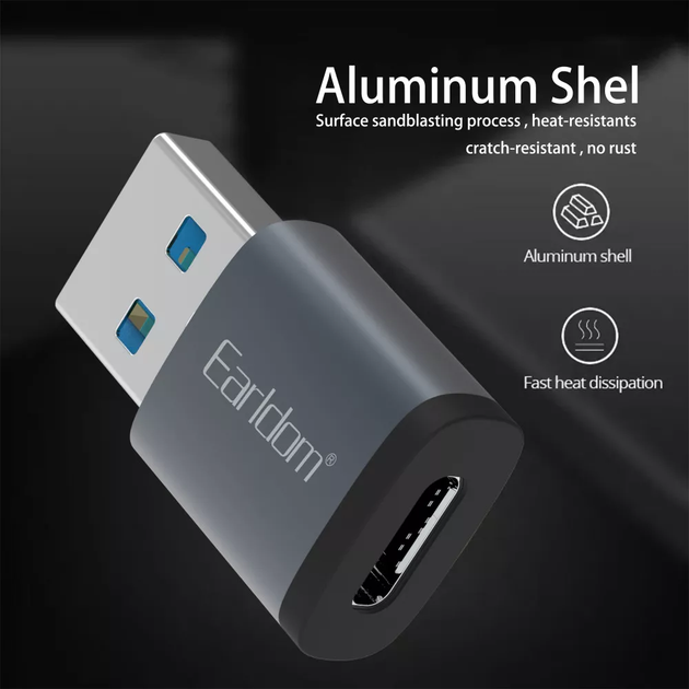 Перехідник Adapter USB3.0 A To USB C Earldom ET-OT61 (054i) - зображення 4