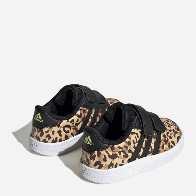 Sneakersy dziecięce dla dziewczynki na rzepy adidas Breaknet 2.0 CF I IG0506 23 Czarny/Brązowy (4066755257317) - obraz 4