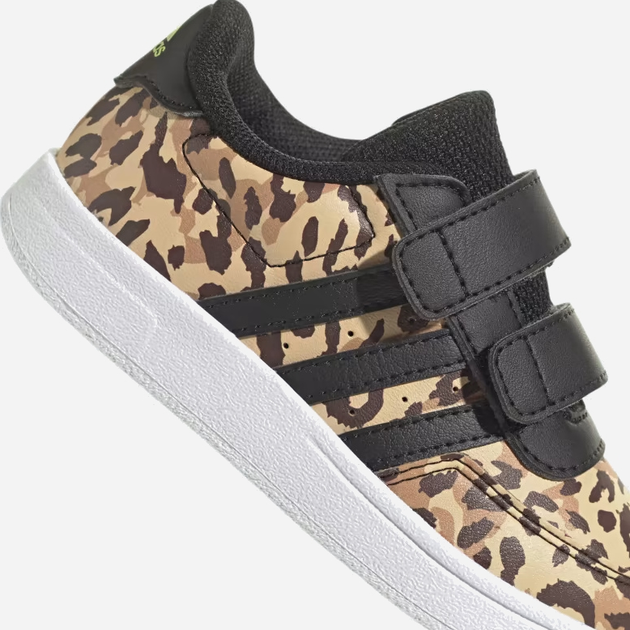 Sneakersy dziecięce dla dziewczynki na rzepy adidas Breaknet 2.0 CF I IG0506 22 Czarny/Brązowy (4066755257300) - obraz 7