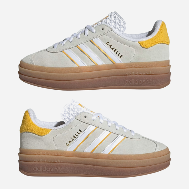 Жіночі кеди низькі adidas Gazelle Bold W IH9929 41.5 Бежеві (4067889711515) - зображення 2