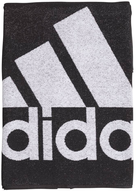 Рушник Adidas 70 x 140 см Чорно-білий (4059807344974) - зображення 2