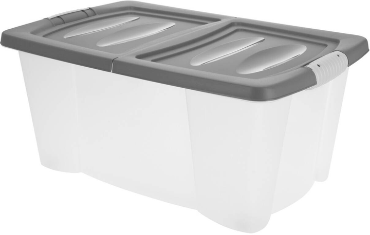 Pojemnik Storage solutions na kółkach szary 45 l (5902973430011) - obraz 1