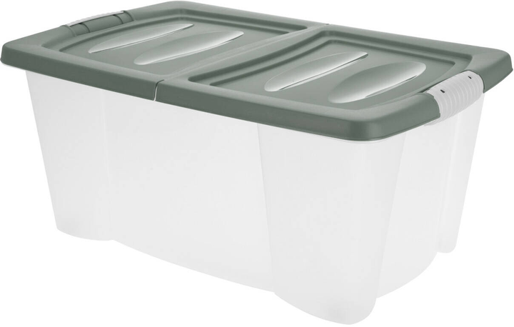 Pojemnik Storage solutions na kółkach zielony 45 l (5902973430028) - obraz 1