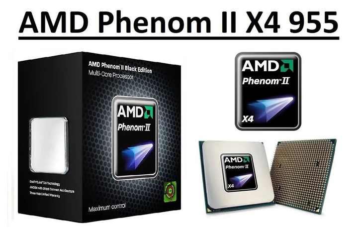 Процесcор AMD Phenom ii x4 955 (95W) 3.2 GHz. 4 ядра/4 потока. Soket ...