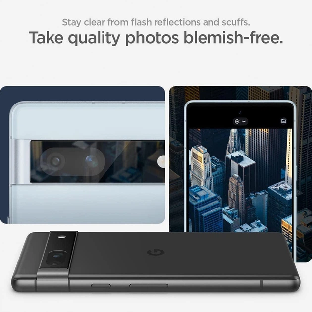 Захисне скло Spigen для камери Pixel 7a - EZ Fit Optik (2шт), Black (AGL05970) 4773879 - зображення 5