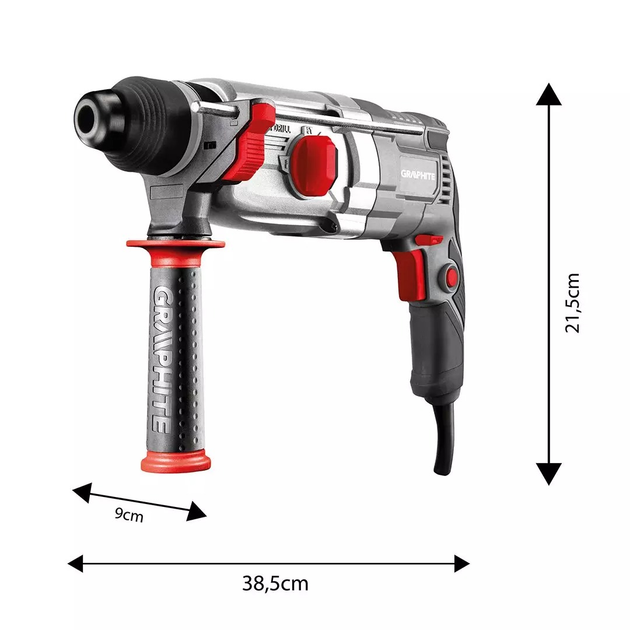 Wiertarka udarowa Graphite SDS+ 800 W 58G538 (5902062073105) - obraz 11