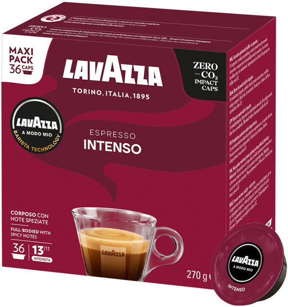 Кава в капсулах Lavazza A Modo Mio Intenso 36 капсул - Фото 1 Кава в капсулах Lavazza A Modo Mio Intenso 36 капсул - изображение 1