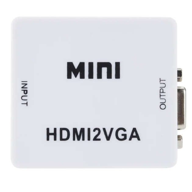 Конвертер з HDMI - VGA, зі звуком та зовнішнім живленням, 1080Р (086i) - зображення 4