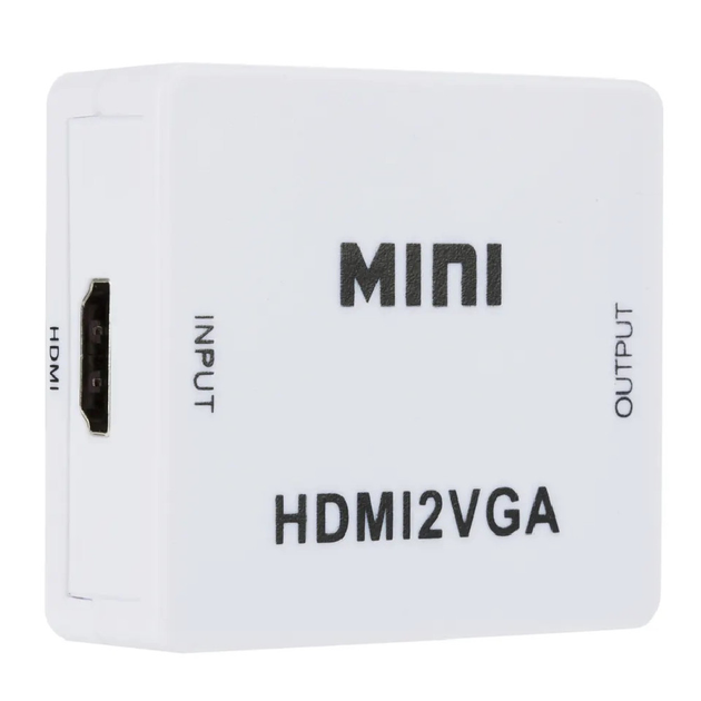 Конвертер з HDMI - VGA, зі звуком та зовнішнім живленням, 1080Р (086i) - зображення 5