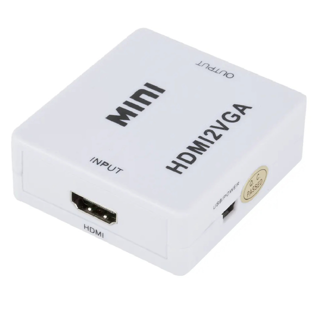 Конвертер з HDMI - VGA, зі звуком та зовнішнім живленням, 1080Р (086i) - зображення 6