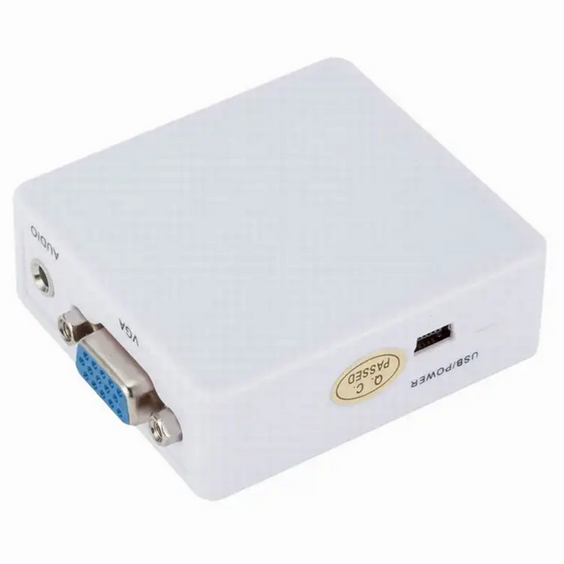 Конвертер з HDMI - VGA, зі звуком та зовнішнім живленням, 1080Р (086i) - зображення 8