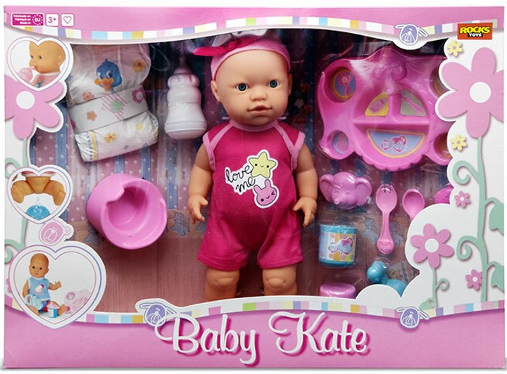 Пупс Promo Baby Kate пісяє з горщиком і аксесуарами 30 см (8718092051627) - зображення 1