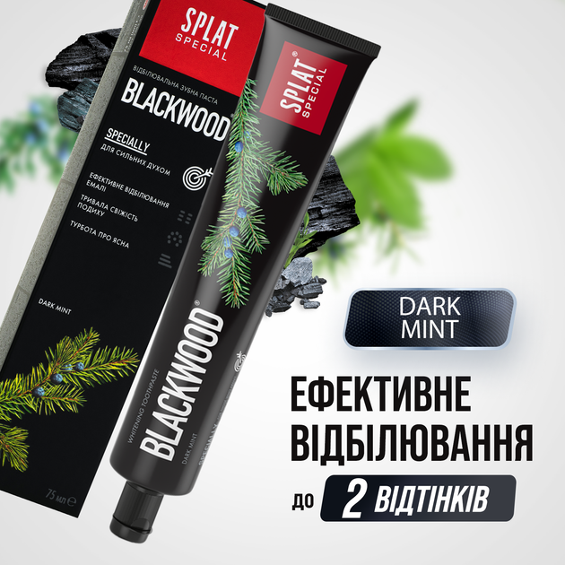Зубная паста Splat Special Blackwood 75 мл (7640168930288/3800023406912) - Фото 5 Зубная паста Splat Special Blackwood 75 мл (7640168930288/3800023406912) - изображение 5