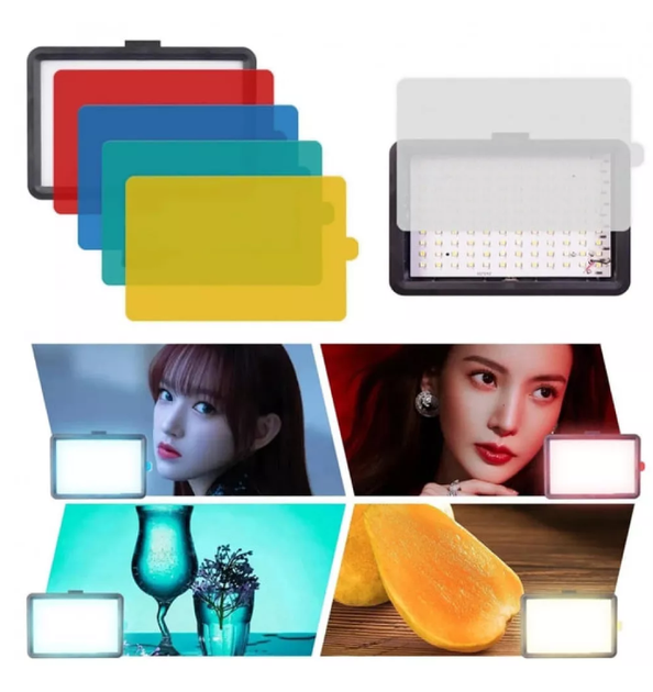 Многофункциональная LED лампа видеосвета Grand 001,16 см, 4 color filters 120 Lights - изображение 4