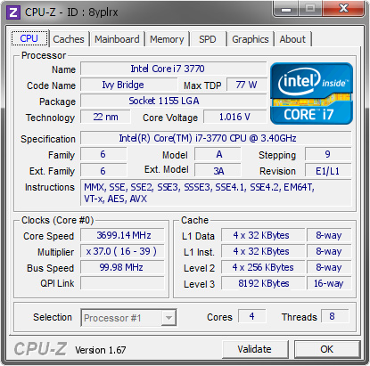 Процессор Intel Core I7-3770 s1155 Б/У - изображение 2