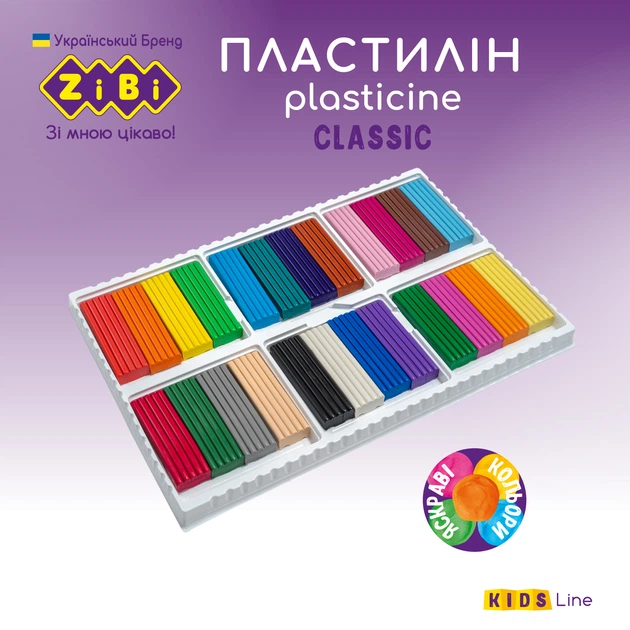 Пластилин ZiBi Classic 24 цвета 480 г (ZB.6236) – фото, отзывы
