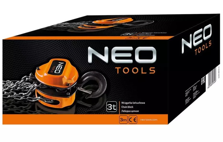 Лебідка ланцюгова NEO Tools 3 т та 3 м 11-762 (5907558418408) - зображення 6