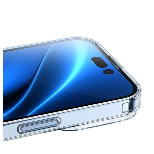 Силиконовый чехол для iPhone 14 Pro Baseus Simple Series прозрачный (ARAJ000702) - Фото 3 Силиконовый чехол для iPhone 14 Pro Baseus Simple Series прозрачный (ARAJ000702) - изображение 3