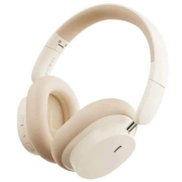 Беспроводные накладные Bluetooth наушники Baseus Bowie D05 Creamy white (NGTD020202) - изображение 2